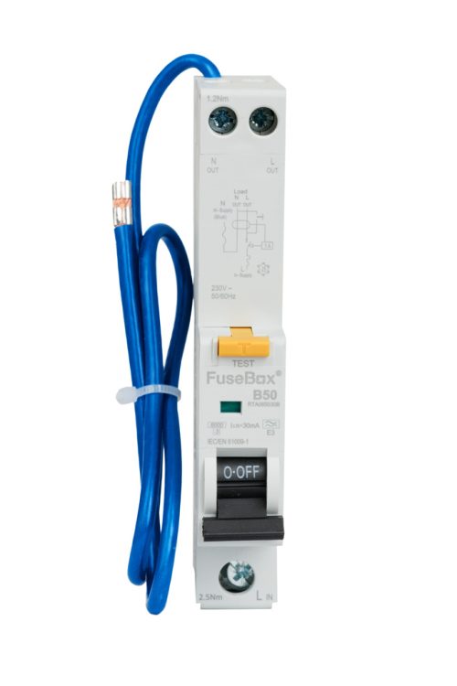 FuseBox RCBO 50amp Type A - B Curve RTA065030B