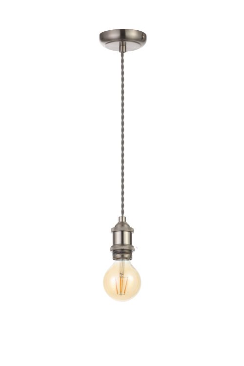 Dale Cable susp Satin Nickel Fabric Cable