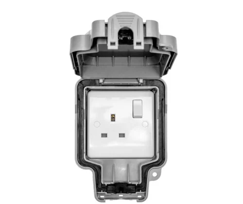 Euroseal 13A 1 Gang Weatherproof Outdoor Switched Socket Double Pole IP66 WP4090