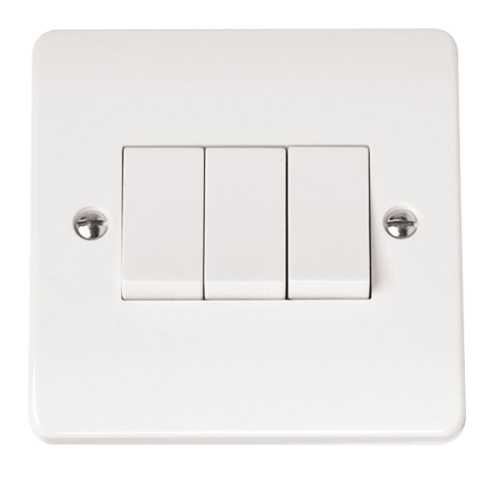 CMA013 3 Gang 2 Way Plate Switch