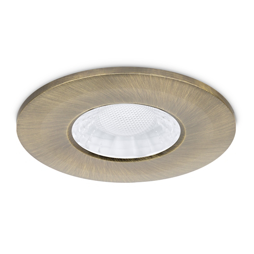 JC1107/BR - Brushed Brass bezel for use with X50 fire-rated downlight